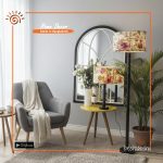 Floor Lamp With Colorful Shade
