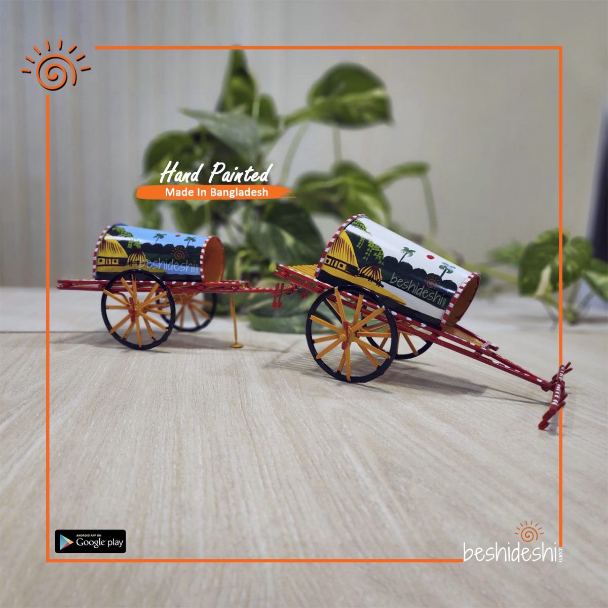 Hand Painted Miniature Gorur Gari