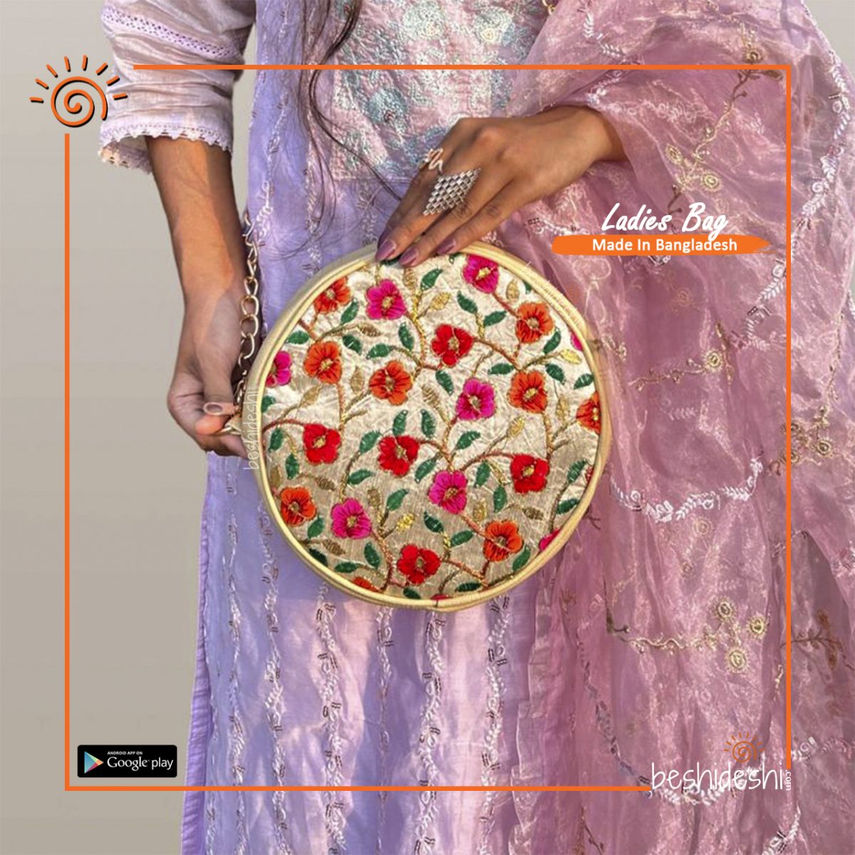 Round Shape Ladies Bag