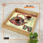 Wooden Square Shape Tray (Large Size)