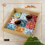 Wooden Square Shape Tray (Large Size)