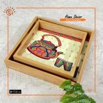 Wooden Square Shape Tray Set