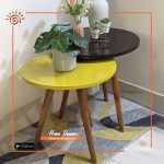 Round Side Table Set
