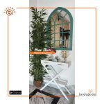 Foyer Table With Fancy Large Mirror