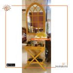 Foyer Table With Fancy Medium Mirror