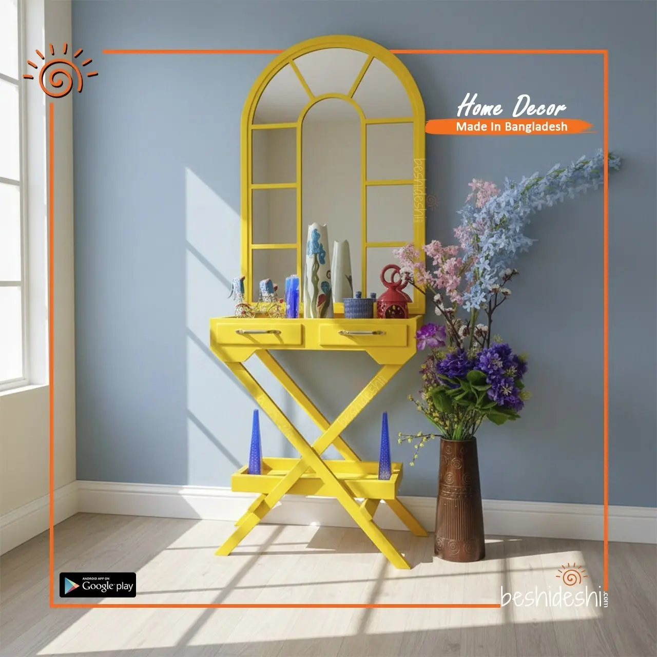 19 Foyer Table With Medium Mirror