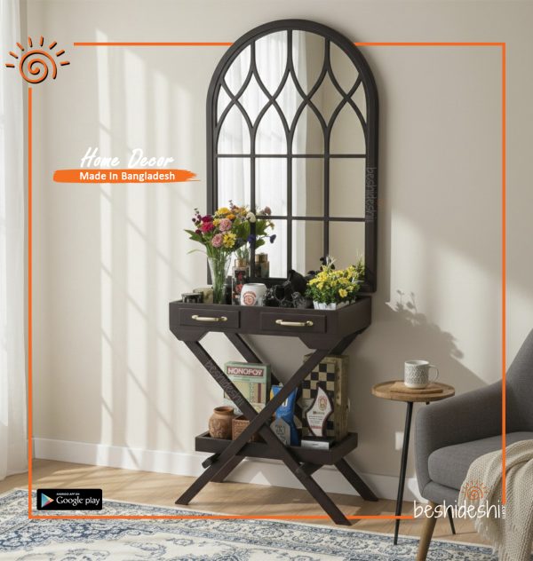 Foyer Table With Medium Mirror