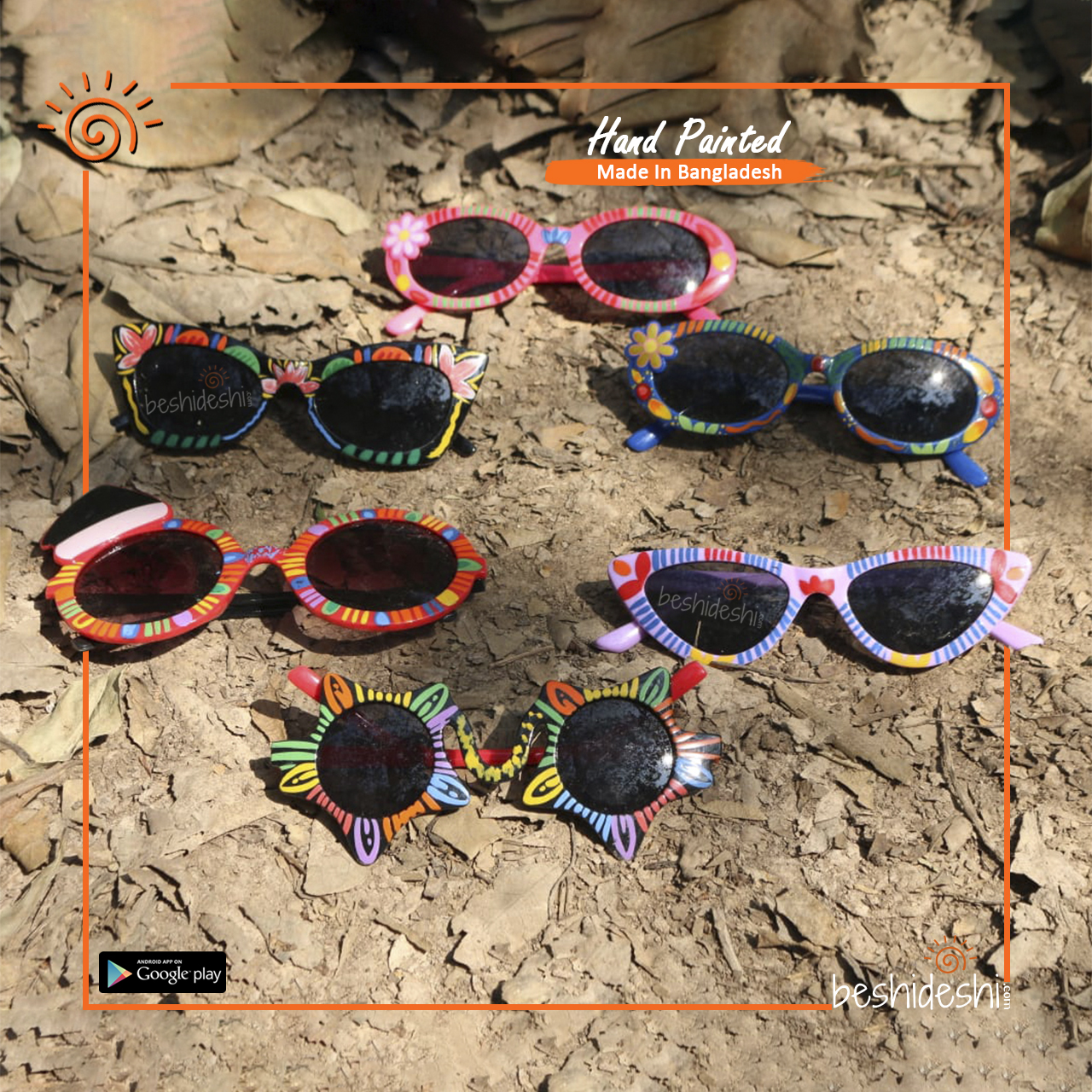 40 Hand Painted Baby Sunglass