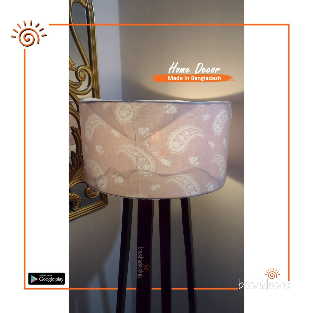 Floor Lamp With Colorful Shade