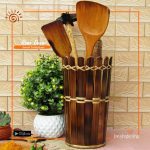 Handcrafted Bamboo Made Utensil Holder
