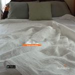 Organic Muslin Cotton Throw Blanket With Pillow Cover