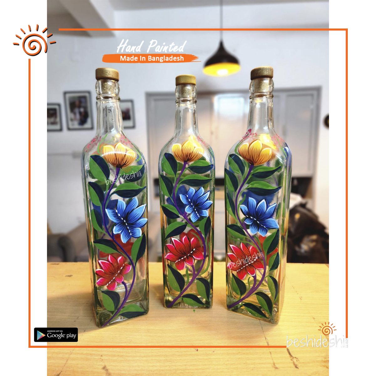 Rickshaw Painted Bottle