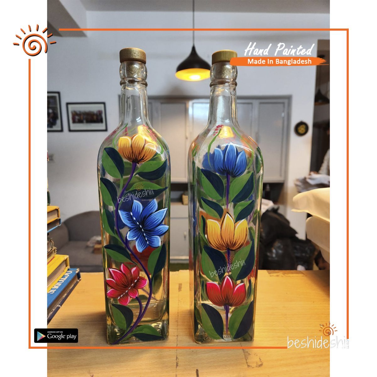 Rickshaw Painted Bottle