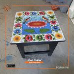 Rickshaw Painted Square Table
