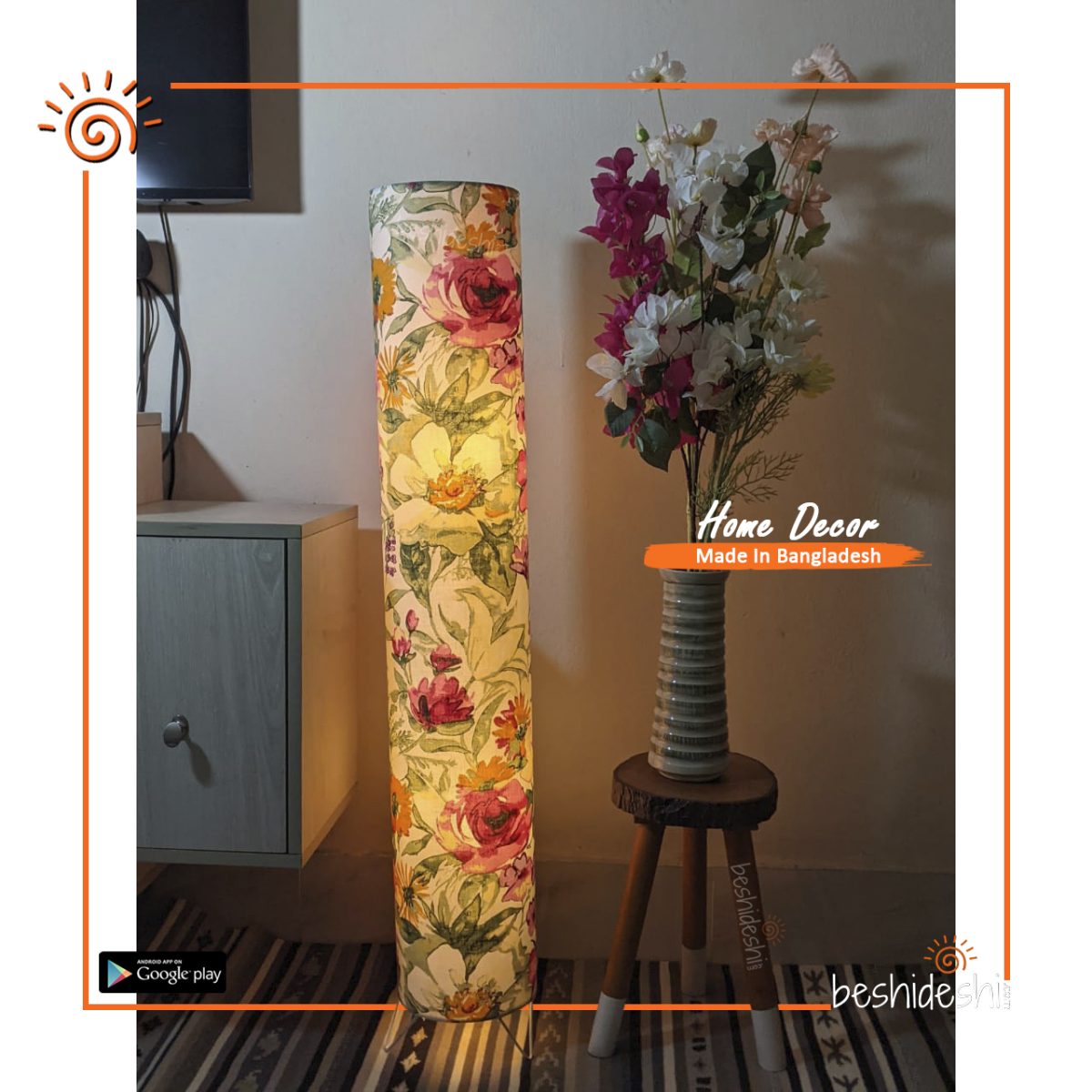 Cylinder Floor Lampshade