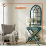 Foyer Table With Fancy Medium Mirror