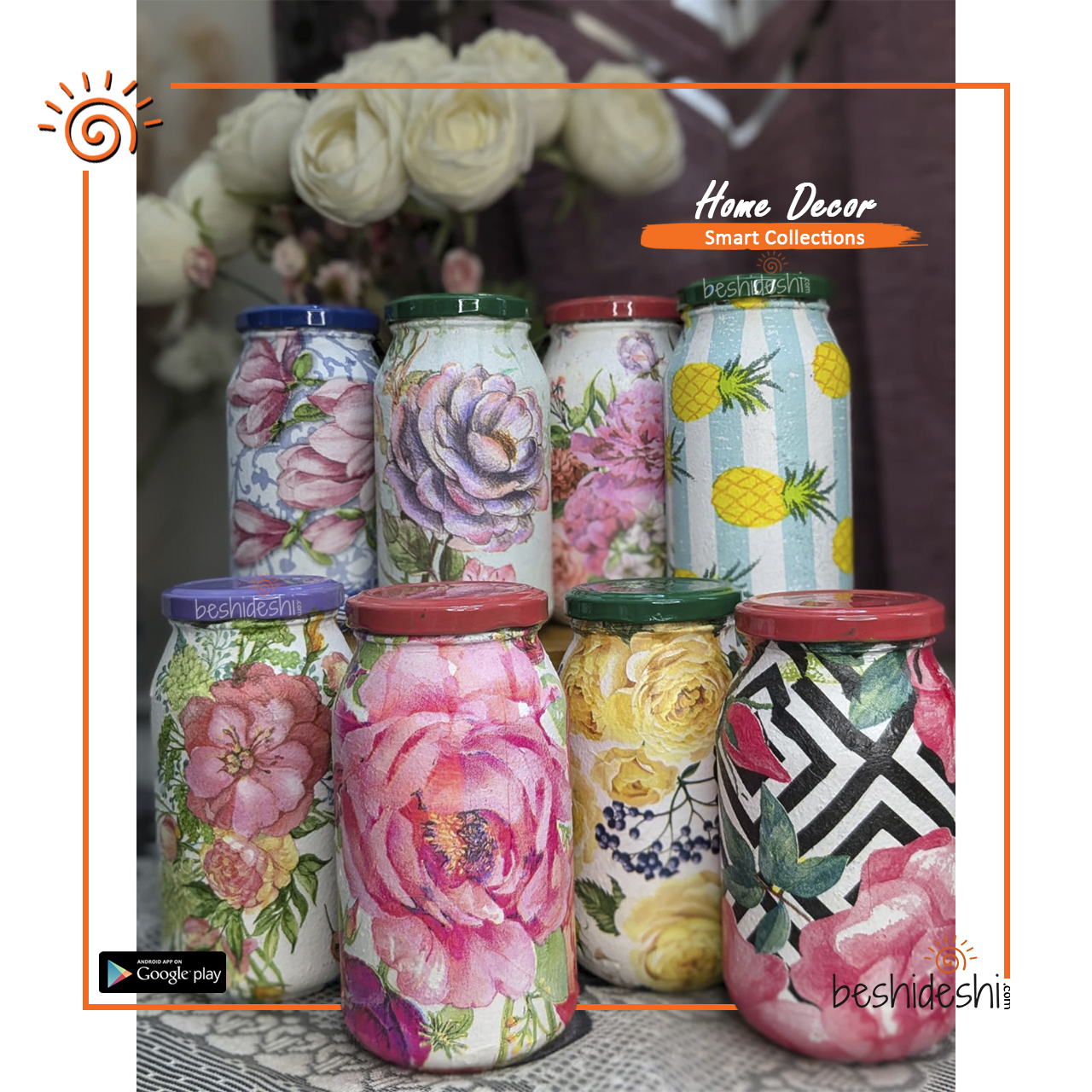 03 Decoupage Glass Jar