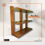 Three-Tiered Wooden Shelf