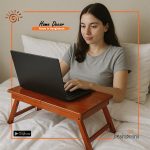 Wooden Foldable Laptop Table (Big)