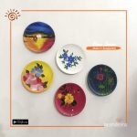 Areca Leaf  Painting Plate