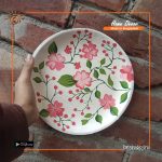 Areca Leaf  Painting Plate