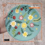 Areca Leaf  Painting Plate