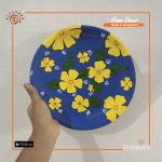 Areca Leaf  Painting Plate