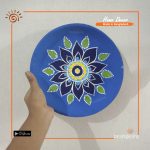 Areca Leaf  Painting Plate