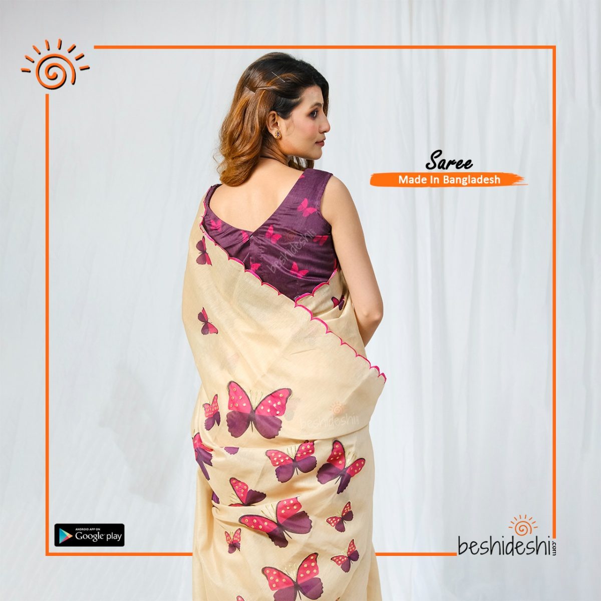 Butterfly Moon Silk Saree