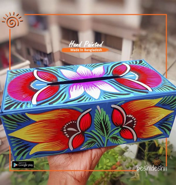 Rickshaw Painted Tissue Box