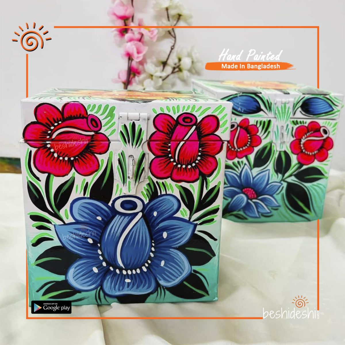 Rickshaw Painted Piggy Bank