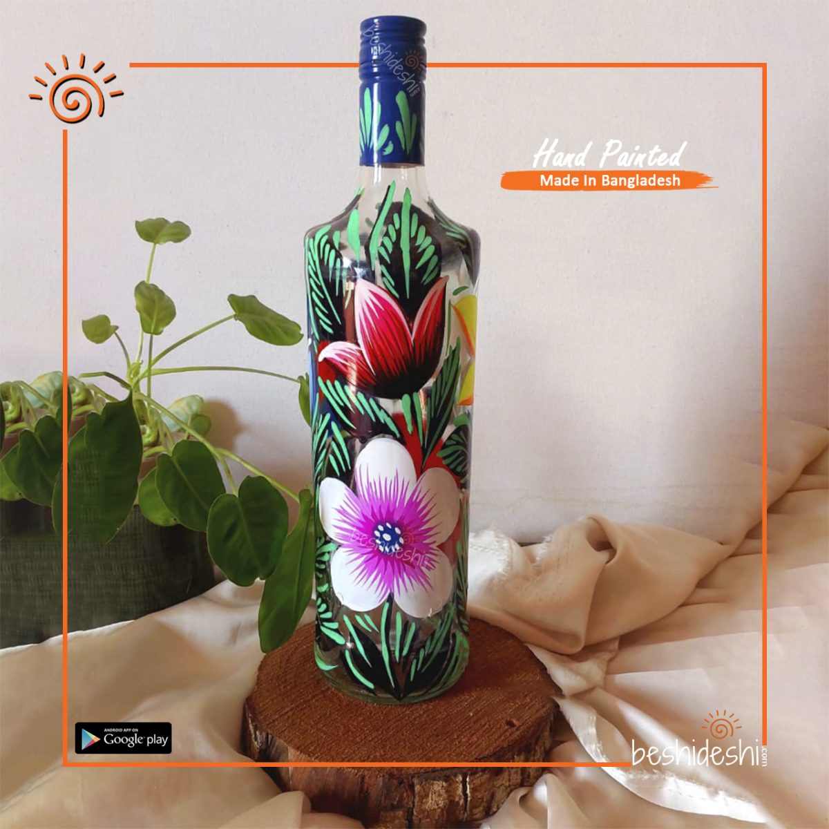 Rickshaw Painted Bottle