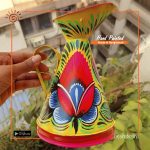 Rickshaw Painted Flower Vase