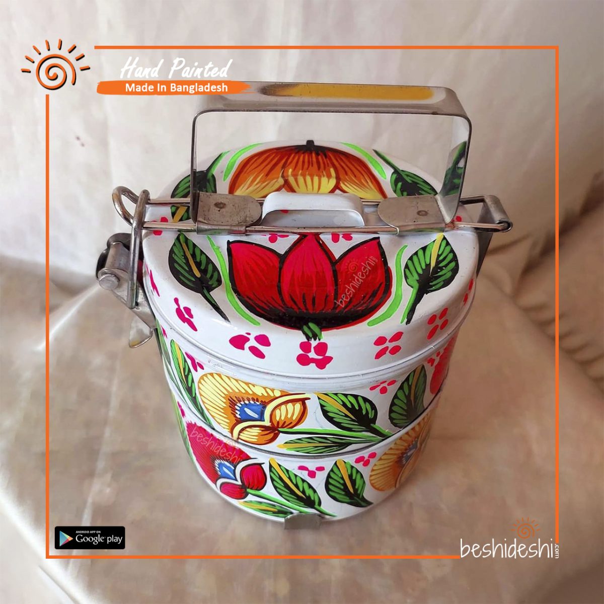 Rickshaw Painted Tiffin Carrier