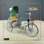 Hand Painted Miniature Mini Rickshaw