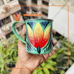 Rickshaw Painted Tin Mug