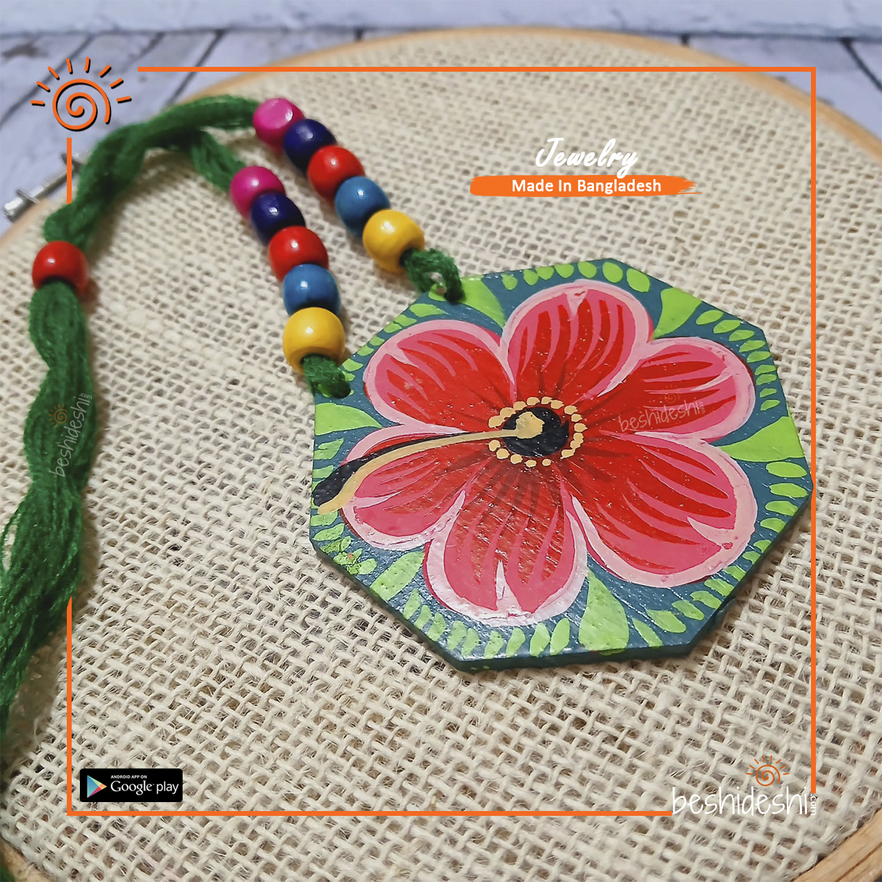 07 Hand Painted Neckpiece
