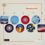 Areca Leaf  Painting Plate