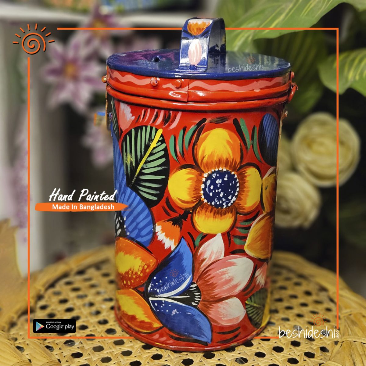 Rickshaw Painted Coin Box