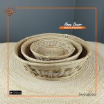 Cane Basket Set (Half Rope)