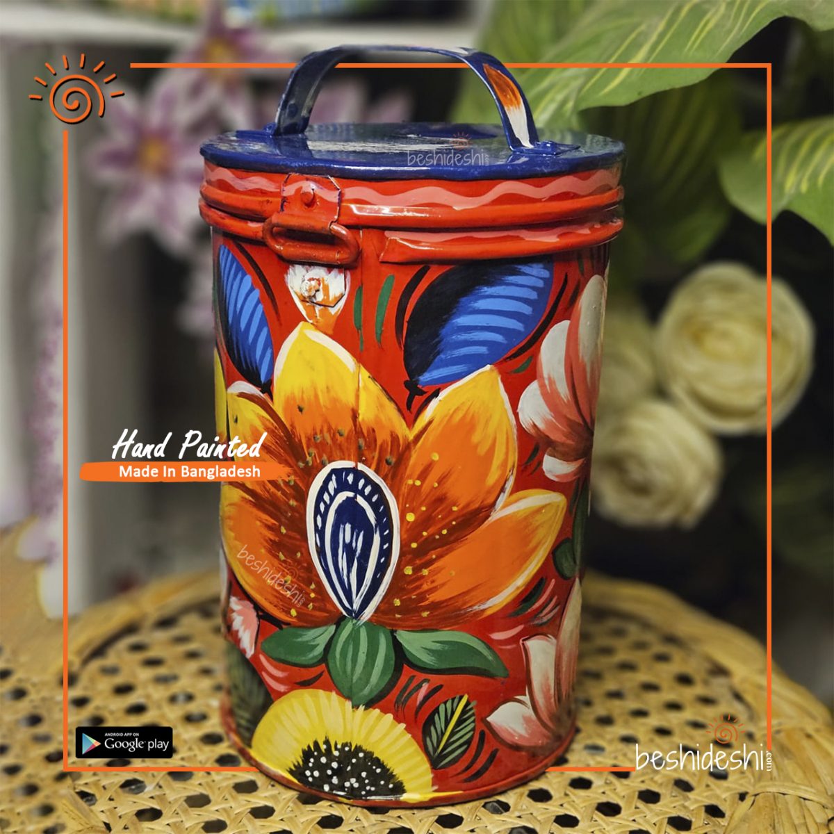 Rickshaw Painted Coin Box