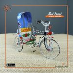 Hand Painted Miniature Mini Rickshaw