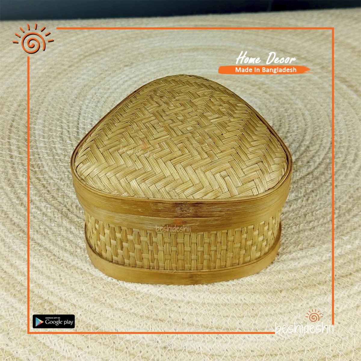 Bamboo Triangle Jewelry Box (Small)