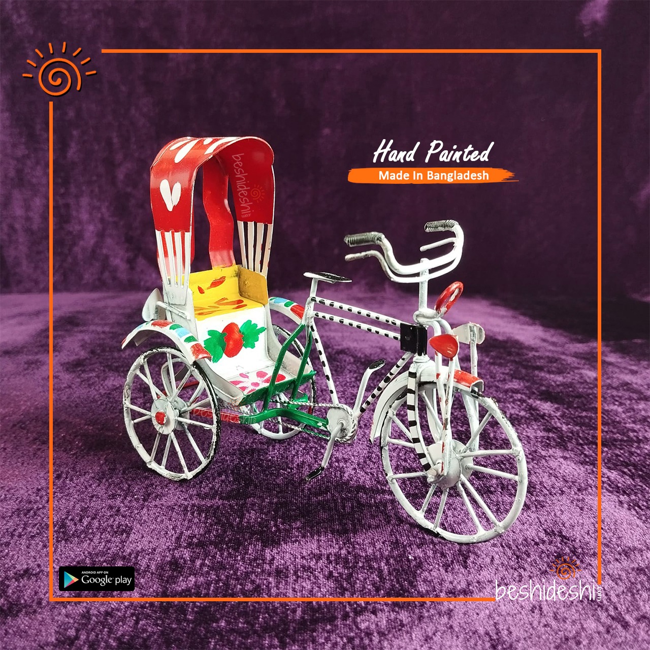 WhatsApp Image 2026-01-22 at 12.03.16 PM (1) Hand Painted Miniature Mini Rickshaw