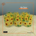 Hand Painted Glass Set