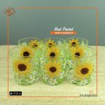 Hand Painted Glass Set