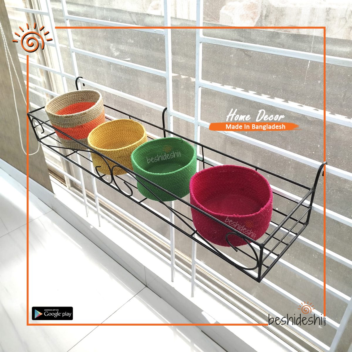 Long Railing Planter