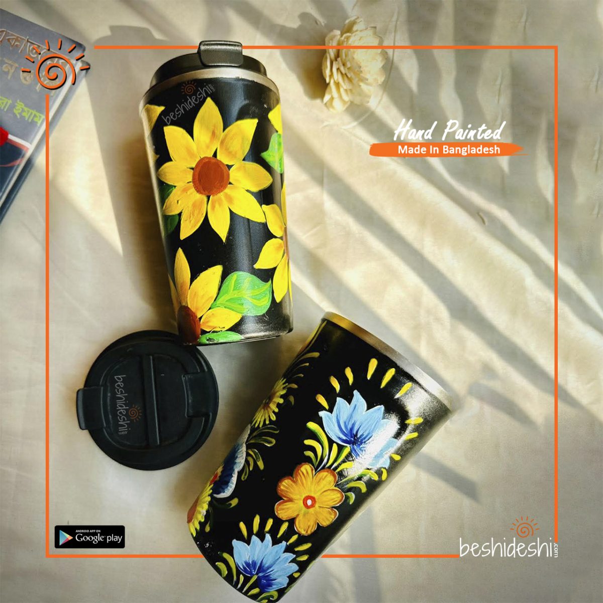 Hand Painted Thermal Sipper