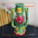Hand Painted Hurricane Lamp