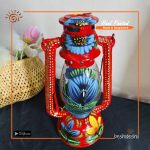 Hand Painted Hurricane Lamp